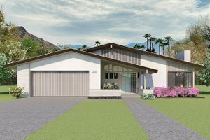 Ranch Exterior - Front Elevation Plan #489-3
