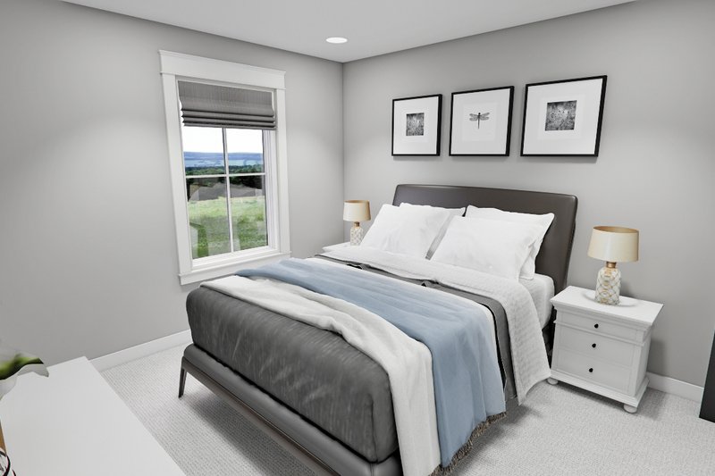 House Blueprint - Interior - Bedroom for Farmhouse House Plan #51-1276 - 4 bed, 3.5 bath