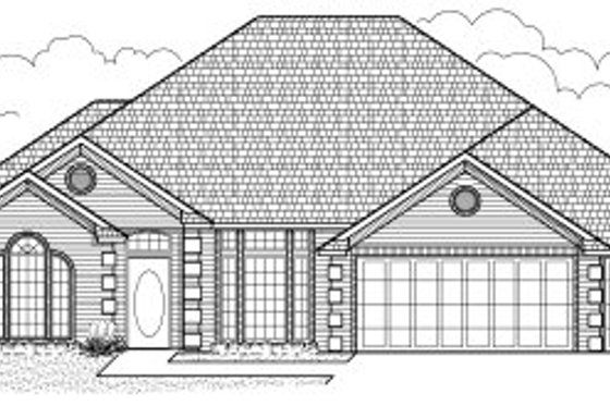 Exterior - Front Elevation for Traditional House Plan #65-293 - 4 bed, 3 bath