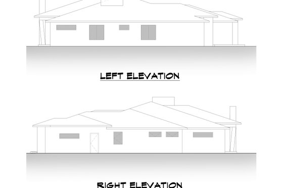 Exterior - Other Elevation 4 for Contemporary House Plan #1066-115 - 5 bed, 3.5 bath