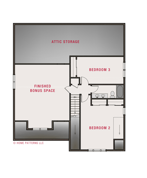 House Plan Design - Craftsman Floor Plan - Upper Floor Plan #461-81