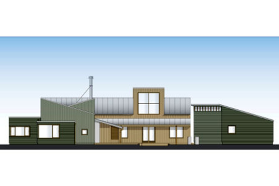 Exterior - Front Elevation for Modern House Plan #433-2 - 3 bed, 2.5 bath