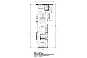 Floor Plan - Upper Floor for Modern House Plan #484-15 - 3 bed, 3 bath