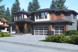 Contemporary Exterior - Front Elevation Plan #1066-63