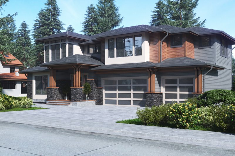 Home Plan - Contemporary Exterior - Front Elevation Plan #1066-63