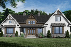 Home Plan - Farmhouse Exterior - Front Elevation Plan #51-1232