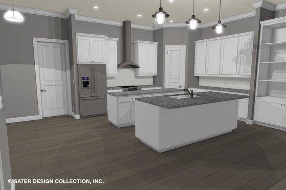 Interior - Kitchen for Contemporary House Plan #930-521 - 3 bed, 3 bath