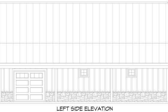 Exterior - Other Elevation for Country House Plan #932-1056, 0 bath