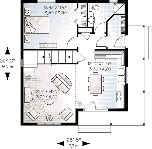 Architectural House Design - Country Floor Plan - Main Floor Plan #23-2095