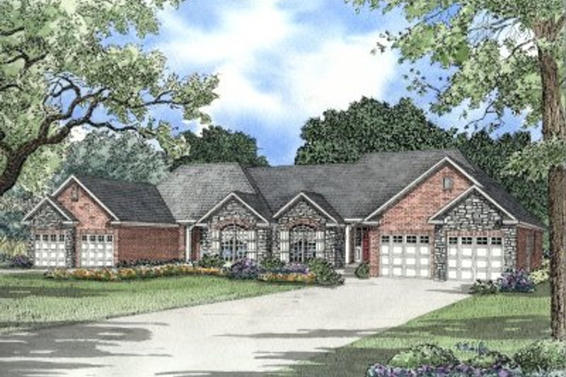 Home Plan - European Exterior - Front Elevation Plan #17-1079