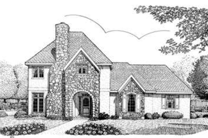 House Plan Design - European Exterior - Front Elevation Plan #410-403