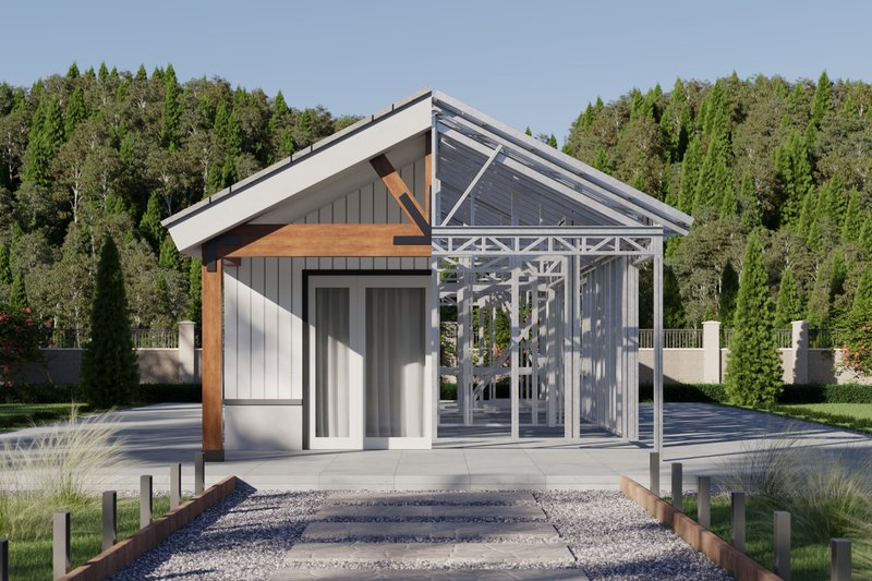 Dream House Plan - Exterior - Front Elevation 5 for Ranch House Plan #1106-122 - 2 bed, 1 bath