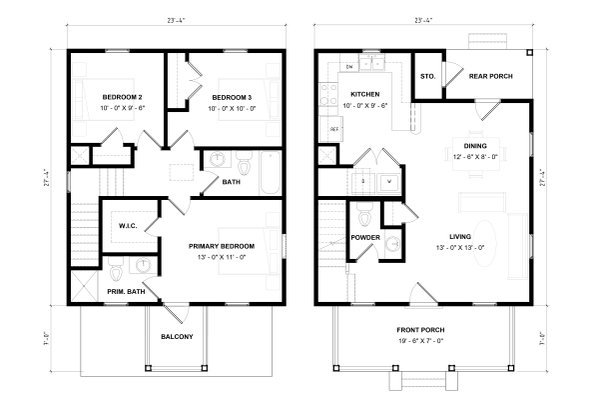 Home Plan - Floor Plan - Main Floor for Craftsman House Plan #936-21 - 3 bed, 2.5 bath