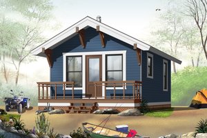 Cottage Exterior - Front Elevation Plan #23-2288