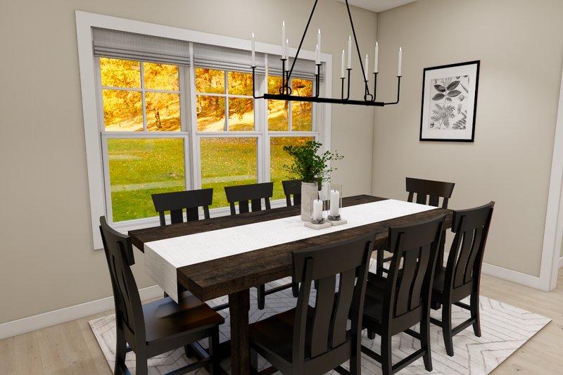 House Blueprint - Interior - Dining Room for Bungalow House Plan #51-1361 - 4 bed, 3.5 bath