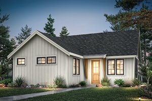 House Blueprint - Farmhouse Exterior - Front Elevation Plan #1070-264