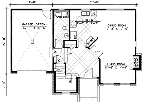 European Floor Plan - Main Floor Plan #138-139