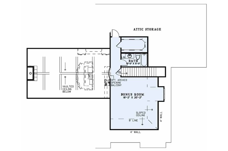 House Design - Floor Plan - Upper Floor for European House Plan #17-2560 - 4 bed, 3.5 bath