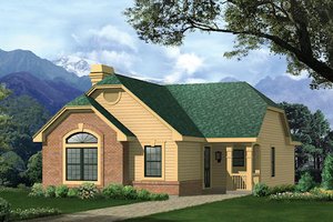 Cottage Exterior - Front Elevation Plan #57-311