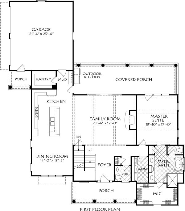 Dream House Plan - Farmhouse Floor Plan - Main Floor Plan #927-995