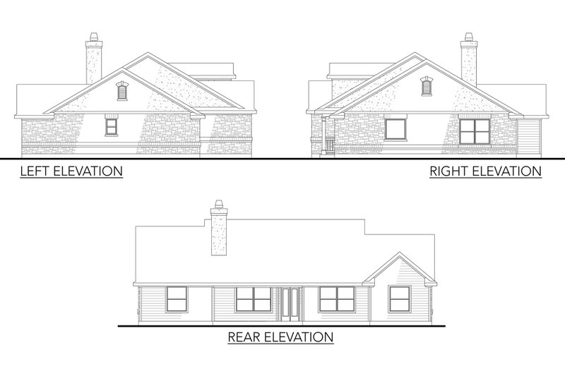 House Design - Exterior - Other Elevation for Country House Plan #80-203 - 3 bed, 2.5 bath