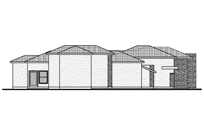House Blueprint - Exterior - Other Elevation for Mediterranean House Plan #1073-24 - 4 bed, 3.5 bath