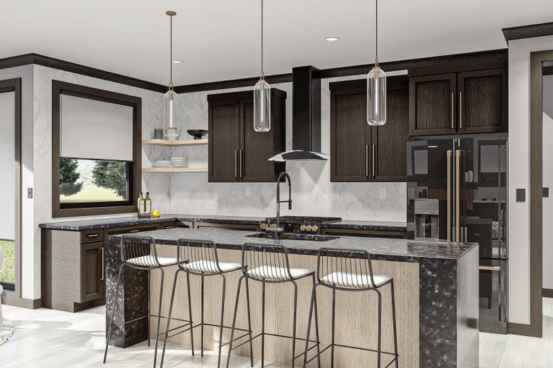 House Design - Interior - Kitchen 1 for Modern House Plan #455-296 - 3 bed, 2 bath