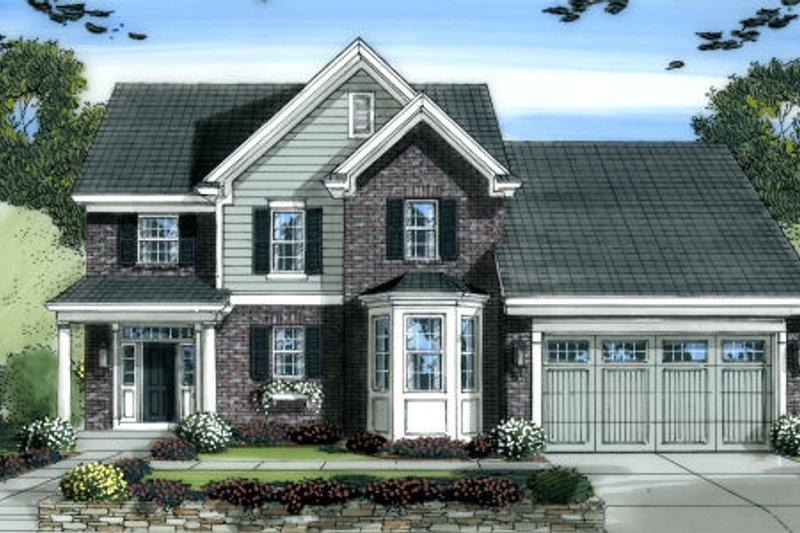 Home Plan - Country Exterior - Front Elevation Plan #46-452