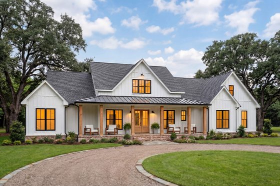 Exterior - Front Elevation 3 for Farmhouse House Plan #430-378 - 4 bed, 3.5 bath