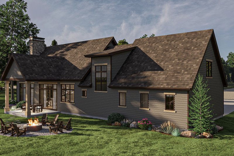House Design - Exterior - Other Elevation 1 for Traditional House Plan #455-399 - 3 bed, 3 bath