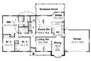 Ranch Style House Plan - 3 Beds 2 Baths 1786 Sq/Ft Plan #312-849 