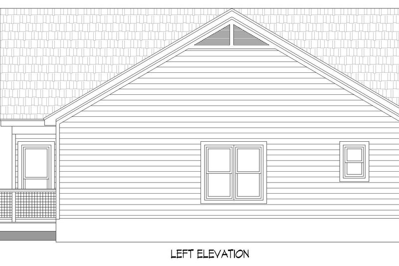 House Plan Design - Exterior - Other Elevation for Cottage House Plan #932-636 - 2 bed, 2 bath