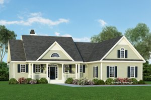 Ranch Exterior - Front Elevation Plan #929-938