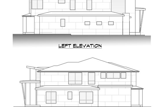 Exterior - Other Elevation 2 for Contemporary House Plan #1066-171 - 5 bed, 4.5 bath
