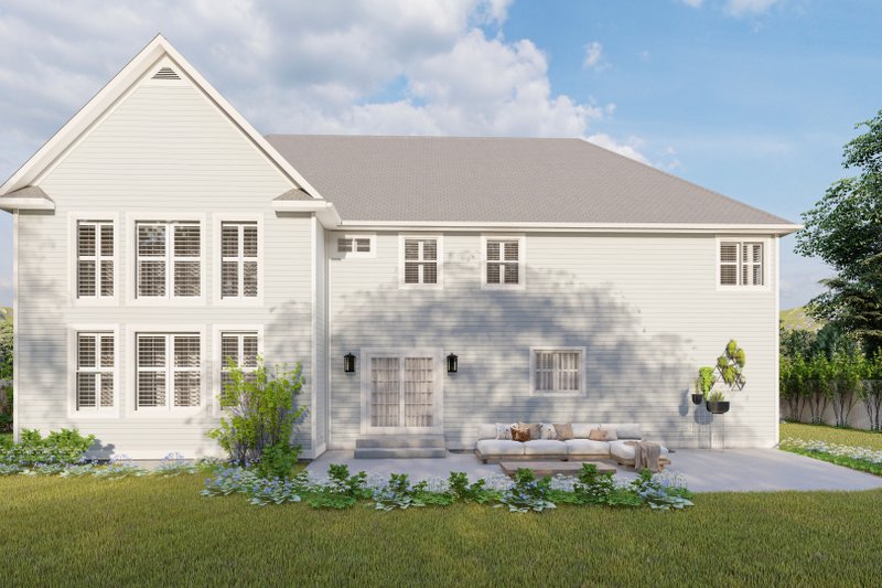 Architectural House Design - Exterior - Rear Elevation for Farmhouse House Plan #1060-178 - 4 bed, 2.5 bath