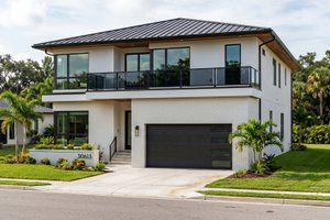 Home Plan - Exterior - Front Elevation for Modern House Plan #455-821 - 4 bed, 4 bath