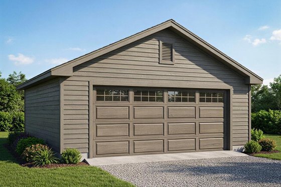 Exterior - Front Elevation for Traditional House Plan #22-447, 0 bath