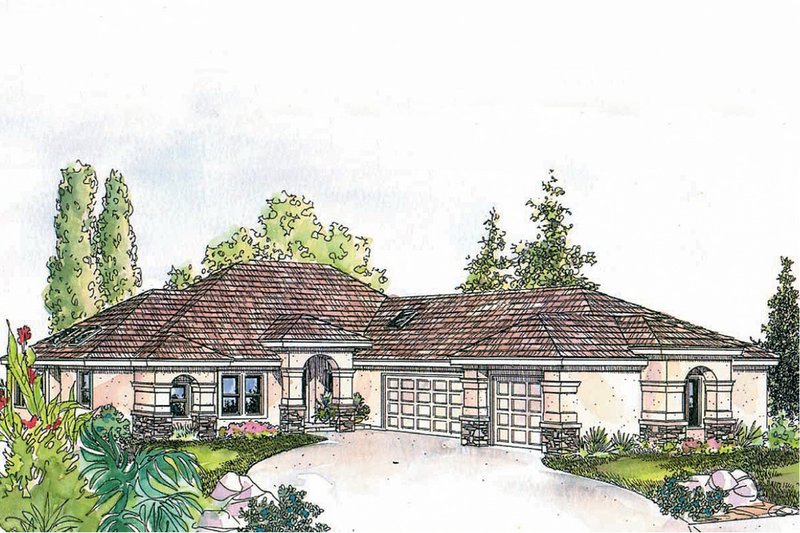 Home Plan - Mediterranean Exterior - Other Elevation Plan #124-545