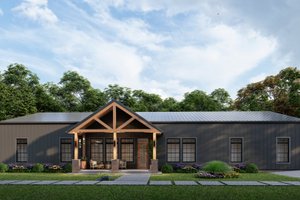 Home Plan - Barndominium Exterior - Front Elevation Plan #1117-4