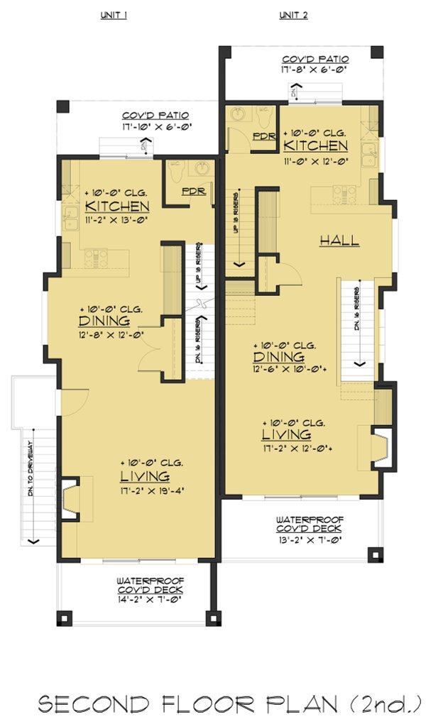 Dream House Plan - Contemporary Floor Plan - Upper Floor Plan #1066-71