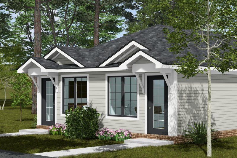 Architectural House Design - Exterior - Other Elevation 1 for Cottage House Plan #513-2427 - 1 bed, 1 bath