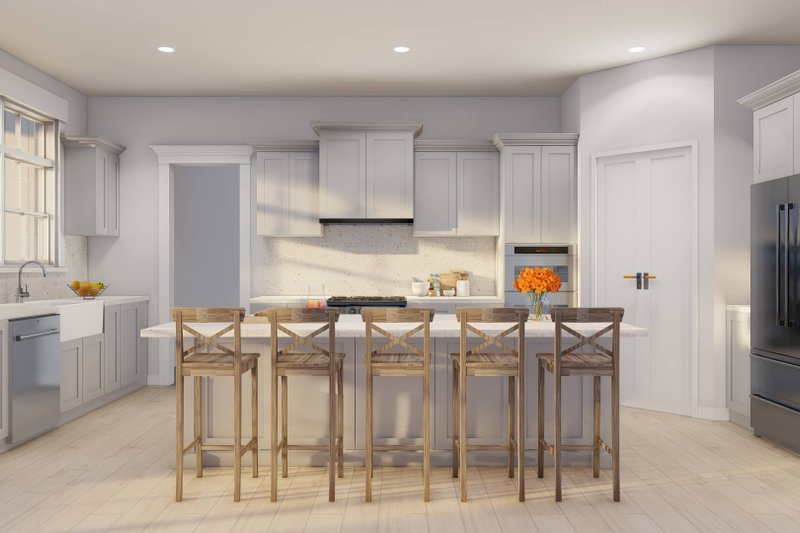 Architectural House Design - Interior - Kitchen for Farmhouse House Plan #923-411 - 3 bed, 3.5 bath