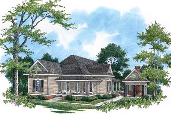 Exterior - Front Elevation for Traditional House Plan #45-336 - 3 bed, 2.5 bath