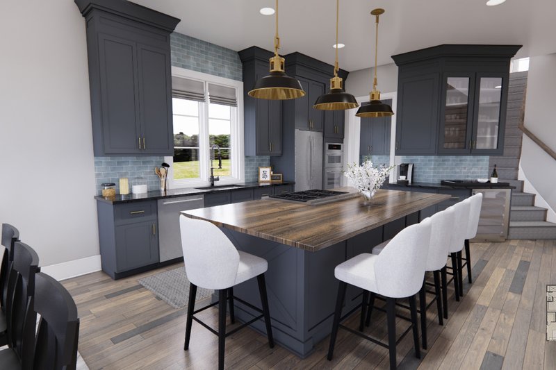 House Blueprint - Interior - Kitchen 1 for Farmhouse House Plan #51-1228 - 3 bed, 2 bath