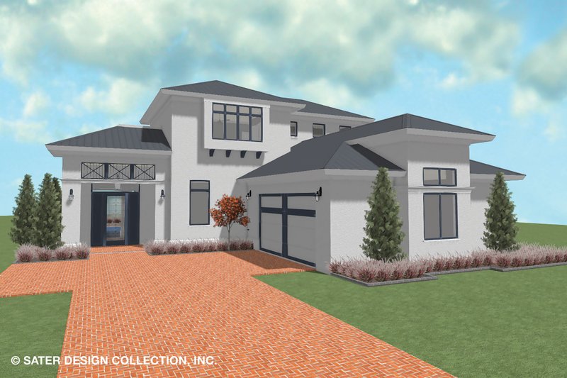 Architectural House Design - Contemporary Exterior - Front Elevation Plan #930-521