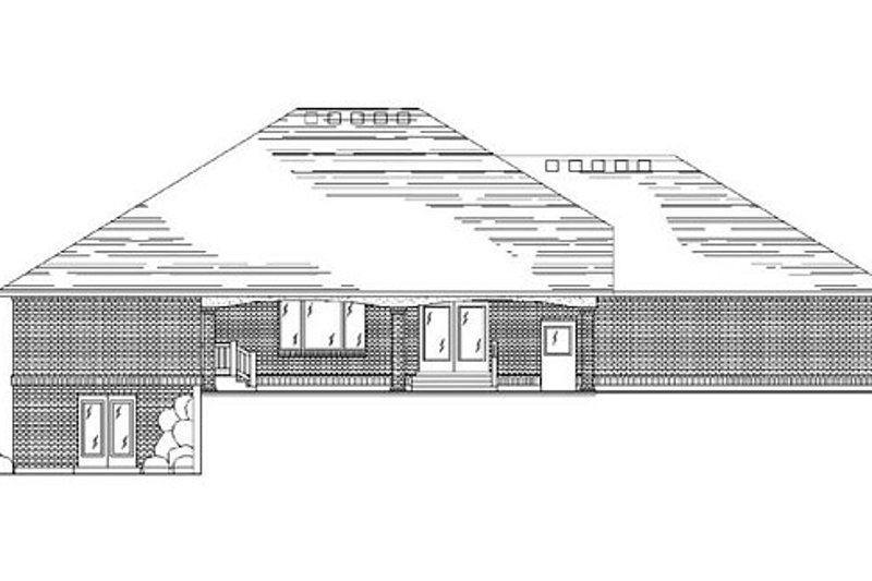 Home Plan - Exterior - Rear Elevation for Traditional House Plan #5-262 - 5 bed, 4 bath
