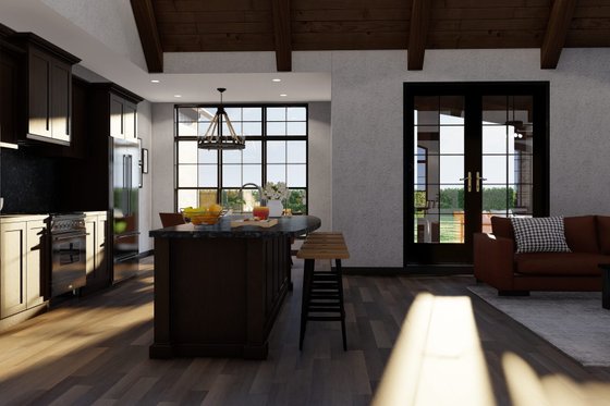 Interior - Kitchen for European House Plan #17-2523 - 4 bed, 2.5 bath