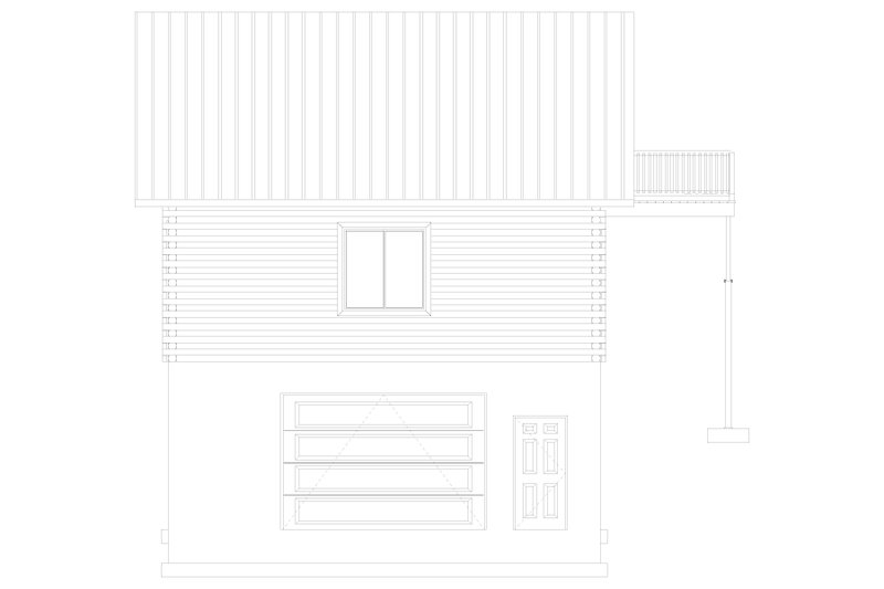 House Blueprint - Exterior - Other Elevation 6 for Traditional House Plan #1060-89, 0 bath