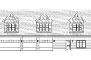 Exterior - Front Elevation 3 for Country House Plan #932-248 - 1 bed, 1.5 bath