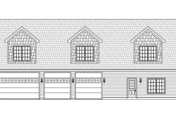 Exterior - Front Elevation 3 for Country House Plan #932-248 - 1 bed, 1.5 bath